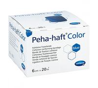 Hartmann 9324731, Peha-Haft Vendaje Compresivo Azul, 6 cm x 20 m