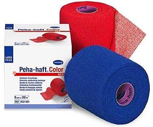 Hartmann 9324742 Peha-Haft Color cohesivo Elástico Vendaje, libre de látex, Azul, 20M L X 8CM W