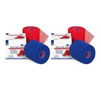 Hartmann 9324742 Peha-Haft Color cohesivo Elástico Vendaje, libre de látex, Azul, 20M L X 8CM W (Paquete de 2)