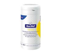 Hartmann Bacillol® - Toallitas desinfectantes alcohólicas (cartón, 100 unidades, 9 x 9 x 19 cm), color blanco