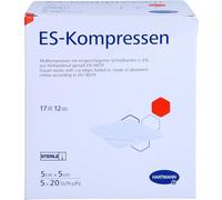 HARTMANN ES-Kompressen steril 5 x 5 cm Großpackung 12fach, 100 pzas Compresas