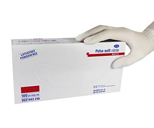 HARTMANN - GUANTE PEHA SOFT BLANCO M 100