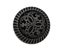 Hartmann-Knöpfe 10 botones de metal negro mate plateado con diseño elegante, botones con ojales de 12 mm, 18 mm o 20 mm, fabricados en Alemania (12 mm)