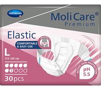 MoliCare Desechables elásticos unisex de alta calidad: uso discreto para mujeres y hombres con incontinencia; 7 gotas, talla S, paquete de 30