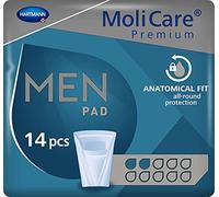 Hartmann MoliCare® Compresas para incontinencia para hombres, de alta calidad, 2-5 gotas, 14 unidades