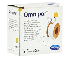 HARTMANN Omnipor 9004372 - Tiritas para bobina, 5 m x 2,5 cm