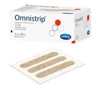 Hartmann Omnistrip - parche para cerrar de forma atraumática pequeñas heridas y incisiones quirúrgicas, 3x76 mm, 59300