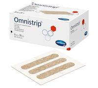 Hartmann Omnistrip - parche para cerrar de forma atraumática pequeñas heridas y incisiones quirúrgicas, 6x76 mm, 59302