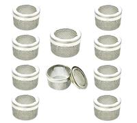 Harts - Cestas de malla de limpieza ultrasónica, acero fino, 20 mm x 14 mm, juego de 10 unidades, para relojería y joyería