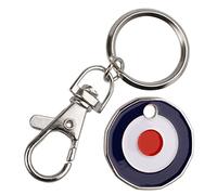 Harts Llavero de carro Roundel RAF rojo, blanco y azul, 12 caras x 1 unidad