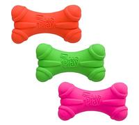 Hartz DuraPlay - Juguete de látex chirriante para Perros de Razas Medianas, Paquete de 3