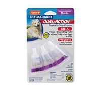 Hartz UltraGuard Dual Action Topical Flea & Tick Treatment for Dogs and Puppies - 31-60lbs, 3 Monthly Treatments