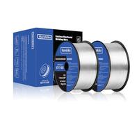 HARUKIKU Hilo Tubular Sin Gas 1.0mm 2x1KG - Pack Doble E71T-GS para Soldadora MIG, Kit Soldadura Semiautomática (2 Unidad)