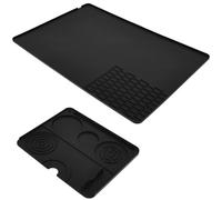 Harupink Alfombrilla para cafetera Luxe Espresso Coffee Machine ES601& ES701,2 en 1 para cafetera con tapete, resistente al calor, antideslizante, apta para lavavajillas (negro)