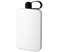 Harupink Petaca de acero inoxidable, juego de petaca de acero inoxidable 304, 18 oz 500 ml, con tapa sin bisfenol A, para whisky, ron, vodka, adecuado para senderismo y fiestas (blanco)