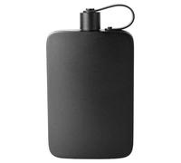 Harupink Petaca de acero inoxidable, juego de petaca de acero inoxidable 304, 18 oz 500 ml, con tapa sin bisfenol A, para whisky, ron, vodka, adecuado para senderismo y fiestas (negro)