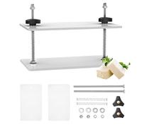 Harupink Prensa de tofu, Prensa de tofu de presión ajustable y prensa de queso Seguro y fácil, prensa de tofu Materiales de grado alimenticio, libre de BPA, mejorar la textura y el sabor (blanco)