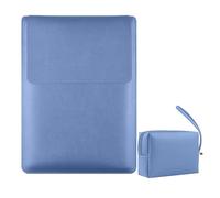 HaruYo 15-16" Funda para Ordenador portátil con Soporte Fuente para Ordenador portátil, para MacBook Air/MacBook Pro/Surface DELL Lenovo HP ASUS Acer PC (15-16 Pulgadas | Azul Cielo)