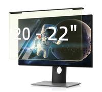 HaruYo 20-22 Pulgadas Protector de Pantalla Luz Anti-Azul Anti-UV Protección Ocular para Diagonal 20"/21,5"/22" Monitor LED, Filtro de Pantalla Extraíble Filtro Anti Luz Azul (20-22")