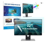 HaruYo 22 Pulgadas Ordenador Anti luz Azul Protector de Pantalla, Filtro Anti Deslumbrante Protección para Los Ojos Protector de Pantalla para PC/Monitor (22" 16:10 474 x 296 mm)