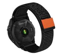HaruYo QuickFit 26mm Correa para Garmin Fenix 8 51 mm/Garmin Enduro 3/Descent Mk3i/GARMIN tactix 7 AMOLED/Garmin Fenix 7X Pro Solar/7X/6X Solar/6X/6X Pro/5X, Pulsera de Nylon Negro