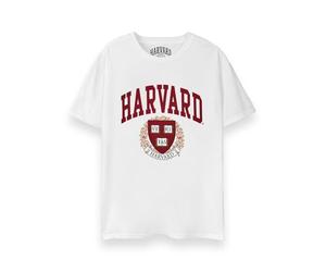 HARVARD Camiseta Adults | Camiseta Universitaria Estampada Manga Corta Blanca para Hombre y Mujer | Top de Ropa con Emblema de la Escuela universitaria Varsity | Regalo de Ropa de Merchandising
