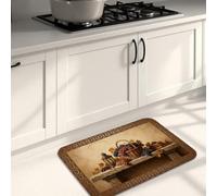 Harvest Basket - Tapetes de cocina para piso, decoración rústica de otoño, tapetes suaves, alfombras acolchadas lavables para fregaderos de cocina, lavadero, 40,6 x 60,9 cm