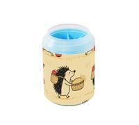 Harvest Fall Hedgehog Fruit - Lavadora de pies de perro reutilizable con cepillo de silicona suave, kit de limpieza de pies de mascotas para perros medianos a grandes