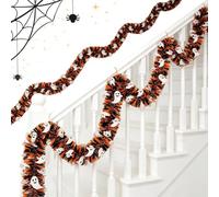 Harvest Party Garland - Halloween Decorations with White Ghost Hanging