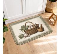 Harvest - Tapetes de cocina para piso, diseño rústico de vegetales, tapetes suaves, acolchados, cómodos, lavables, para fregaderos de cocina, lavandería, baño, 20 x 31 pulgadas