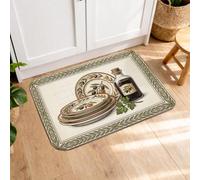Harvest - Tapetes de cocina para piso, diseño rústico de vegetales, tapetes suaves, acolchados, cómodos, lavables, para fregaderos de cocina, lavadero, baño, 16 x 24 pulgadas