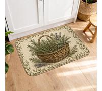 Harvest - Tapetes de cocina para piso, tapetes suaves de jardín de hierbas rústicas vintage, acolchados con resorte, cómodos, lavables, para fregaderos de cocina, lavandería, baño, 16 x 24 pulgadas