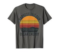 Harvest The Sun Clean Energy Retro Panel Solar Granja Vintage Camiseta