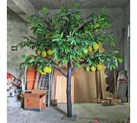 Harvest Theme Artificial Durian Tree, Freestanding Fake Fruit Realistic Fruits Simulation Plant for Farm Market Exhibition Decor(4M)