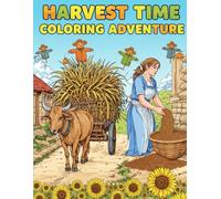 Harvest Time Coloring Adventure: 50 High-Quality Line Art Pages of Farming & Nature