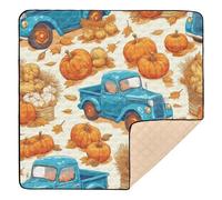 Harvest Truck - Tapete de juego de espuma suave para bebés en interiores y exteriores, portátil, para jugar boca abajo, para bebés y niños pequeños, 50 x 50 pulgadas