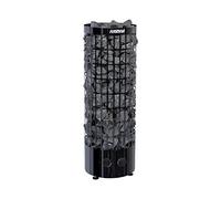 Harvia Cilindro Black Steel - Horno para sauna (7 kW, PC70, control integrado, acero inoxidable), color negro
