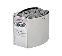 Harvia Vega BC80-Horno de Sauna (8,0 kW, con Controlador Integrado, Acero Inoxidable)