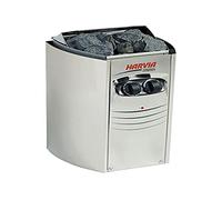 Harvia Vega Compact BC35 SN-HARVIA-PO35 - Sartén eléctrica para Sauna, 3,5 kW, con unidad de control empotrada