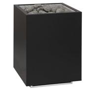 Harvia Virta Wall Combi HLW90S Estufa combinada 9,0 kW + vaporizador 2 kW para 8-14 m³ - 20-30 kg de piedras, montaje en pared, negro (requiere unidad de control, se vende aparte)