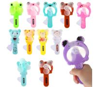 Harxin 12 PCS Ventilador de Enfriamiento Manual para Niños,Ventilador Personal de Verano para Interiores y Exteriores para,que No Requiere Carga Para,Para Oficina de Viajes Aire Libre