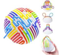 Harxin 3D Juguete Sensorial, Pelota Antiestrés, Juego de Habilidad, Aliviar la Fatiga de los Dedos para Aliviar la Ansieda, TDAH, Autismo, Terapia Ocupacional, Desarrollo Cognitivo