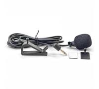 HARY Micrófono de coche de 3,5 mm, micrófono de contacto con cable para vehículo, clip y soporte adhesivo, para Kenwood, Sony, JVC, estéreo de vehículo alpino, GPS, radio, reproductor de DVD