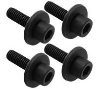 HARY Paquete de 4 pernos hexagonales M6 de rosca izquierda - Tornillos de abrazadera de hoja de repuesto compatibles con Makita BSS610, BSS611, DSS610, DSS611 - Reemplazo directo para OEM 266133-3
