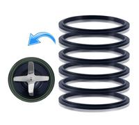 HARY Paquete de 6 juntas de repuesto NutriBullet - Anillos de sellado de silicona de grado alimenticio para series de 600 W y 900 W - Compatible con piezas de licuadora NutriBullet Pro (se adapta a