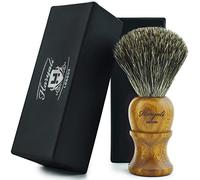 Haryali London NUEVO - 100% BROCHA DE AFEITAR DE PELO DE TEJÓN PURO - Rosa Madera Cepillo De Madera