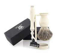 Haryali London Shaving Kit - 3 piezas Shaving Kit for Men - Badger Shaving Brush - Shaving Stand - Elegant Shaving Set - Perfect Gift for Men