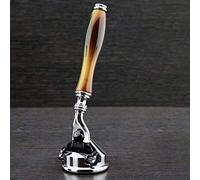 Haryali London Shaving Set Maquinilla de afeitar de 3 filos con kit de soporte para maquinilla de afeitar para hombre