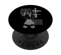 Has conquistado a los Enemigos Cross Y2K Anime Goth Girl PopSockets PopGrip Adhesivo