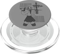 Has conquistado a los Enemigos Y2K Anime Goth Girl Cross PopSockets PopGrip para MagSafe